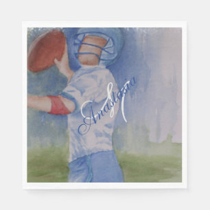FUN FOOTBALL PARTY MONOGRAM SERVET