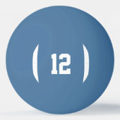 Fun Football Player / Coach Custom Number / Letter Pingpongbal (Achterkant)