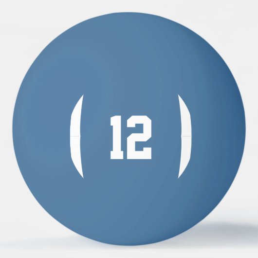 Fun Football Player / Coach Custom Number / Letter Pingpongbal (Achterkant)