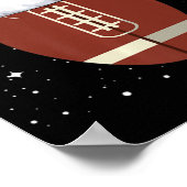 Fun Football Reindekerstkerstfeestdag Poster (Hoek)