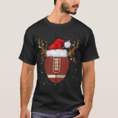 Fun Football Reindekerstkerstfeestdag T-shirt (Voorkant)