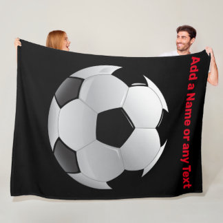 Fun Football Soccer Fleece Throw Blanket Deken