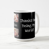 Fun Foto Collage Best Husband Ever Black White Koffiemok (Voorkant rechts)