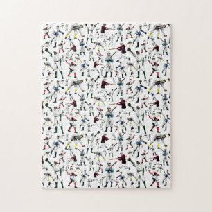 Fun Foto-illustratie van  honkbalspelers Legpuzzel