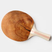 Fun foto van gekapt hout, gesplit tafeltennisbatje (Zijkant)