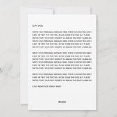 Fun Fotosjabloon Joodse platte feestdag Kaart (Achterkant)