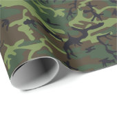 Fun Four Color Woodland Camouflage Cadeaupapier (Rol Hoek)