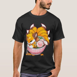Fun Fox Ramen Japans noedels Cute Kawaii Anime G T-shirt