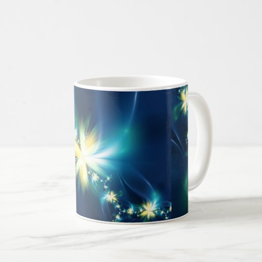 Fun Fractal Flower Mok (Voorkant rechts)