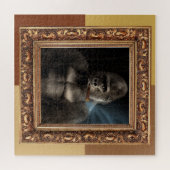 Fun Framed Gorilla Smoking Cigar Smoker Gift Legpuzzel (Horizontaal)