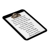 Fun Friend zijn als Ondergoed Quote met Hond Magneet (Rechterzijde)