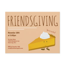 Fun Friendsgiving Smiling Pumpkin Pie Holiday