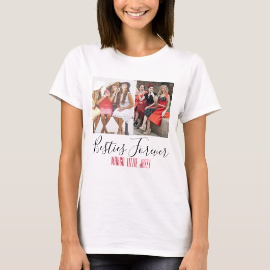 Fun Friendship Gepersonaliseerd Foto T-shirt (Voorkant)