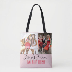 Fun Friendship Gepersonaliseerd Foto Tote Bag