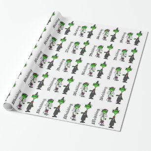 Fun Frog Bride en Groom Wedding Design Cadeaupapier