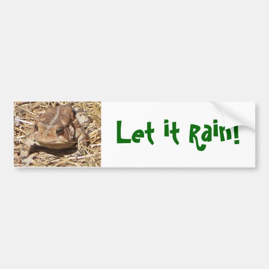 Fun Frog Bumpersticker voor slachtoffers van droog (Voorkant)