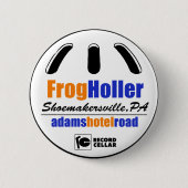 Fun Frog Holler Pin Ronde Button 5,7 Cm (Voorkant)