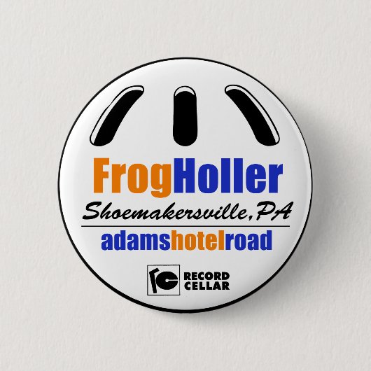 Fun Frog Holler Pin Ronde Button 5,7 Cm (Voorkant)