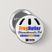 Fun Frog Holler Pin Ronde Button 5,7 Cm (Voorkant /achterkant)