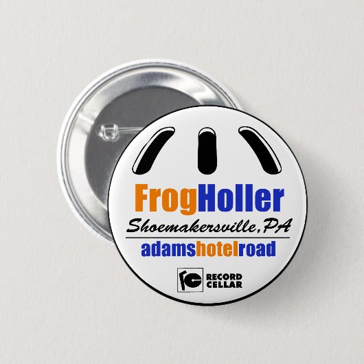 Fun Frog Holler Pin Ronde Button 5,7 Cm (Voorkant /achterkant)