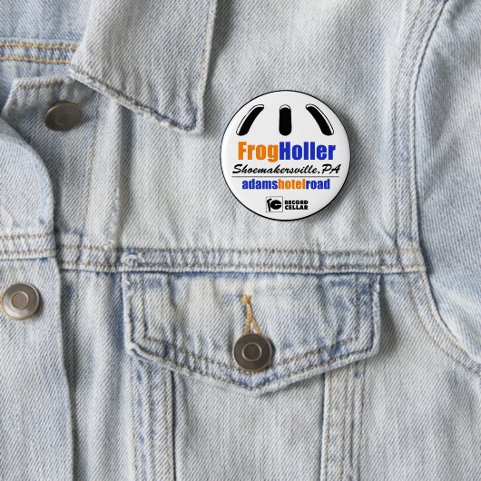 Fun Frog Holler Pin Ronde Button 5,7 Cm (In situ)