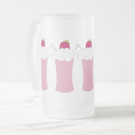 Fun Frosted Mink shake mok (Voorkant links)