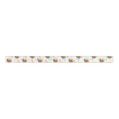 Fun Frosted Sprinkles Blauwgroen Cake Pop Donut Ho Grosgrain Lint (Voorkant)