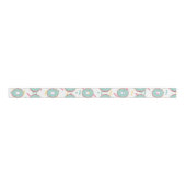 Fun Frosted Sprinkles Blauwgroen Donut Party Grosgrain Lint (Voorkant)