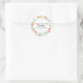 Fun Fruit Body Butter Bath Branding Packaging Ronde Sticker (Tas)