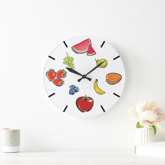 Fun Fruit Clock Grote Klok (Huis)