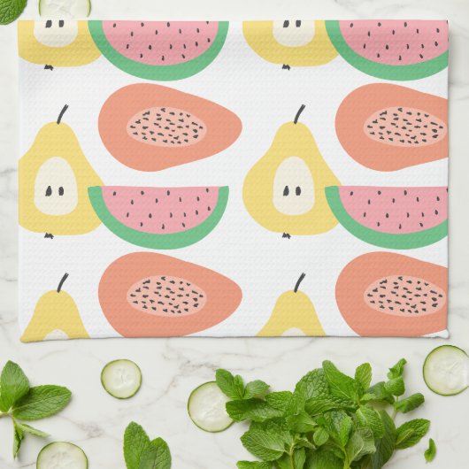 Fun Fruit Pattern Theedoek (Gevouwen)