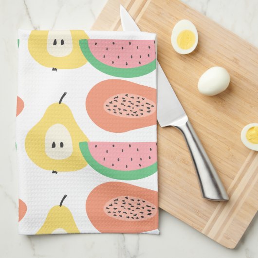 Fun Fruit Pattern Theedoek (Quarter Fold)