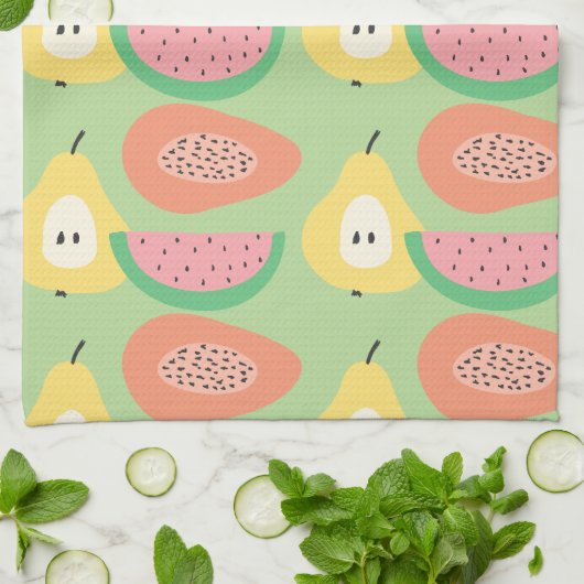 Fun Fruit Pattern Theedoek (Gevouwen)