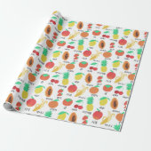 Fun Fruits Korean Language Food Art Gift Cadeaupapier (Uitgerold)