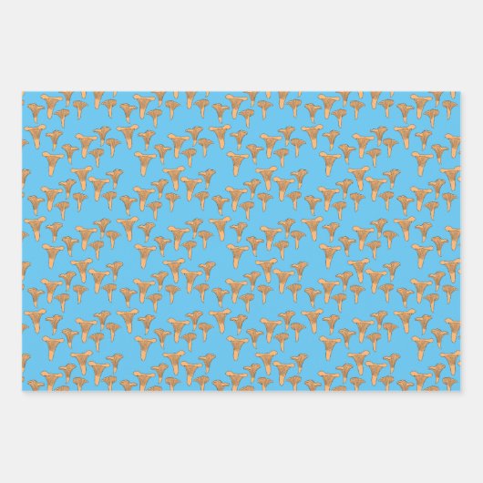 Fun Fungi Chanterelle Mushroom Pattern Gift Inpakpapier Vel (Voorkant 2)
