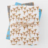 Fun Fungi Chanterelle Mushroom Pattern Gift Inpakpapier Vel (In situ)