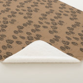 Fun Fungi Morel Mushroom Pattern Cozy Sherpa Deken (3/4)