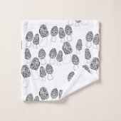Fun Fungi Morel Mushrooms Patroon Bad Handdoek (Wasdoekje)
