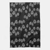 Fun Fungi Morel Mushrooms Patroon Theedoek (Verticaal)