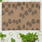 Fun Fungi Morel Mushrooms Patroon Theedoek (Gevouwen)