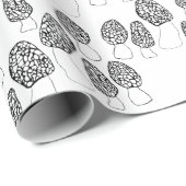Fun Fungi Morel-paddenstoelen Patrooncadeau Cadeaupapier (Rol Hoek)
