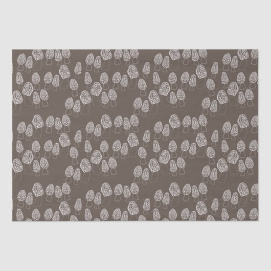 Fun Fungi Morel-paddenstoelen Patrooncadeau Tissuepapier (Voorkant)