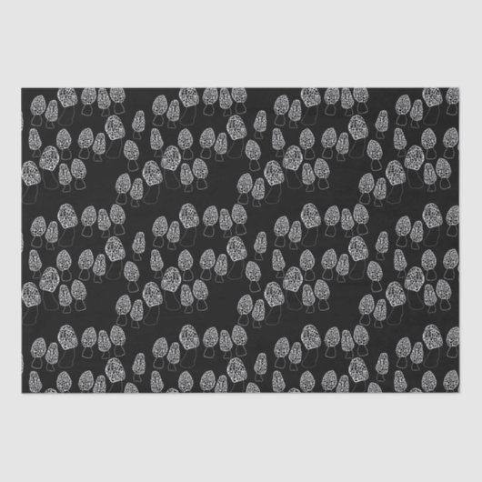 Fun Fungi Morel-paddenstoelen Patrooncadeau Tissuepapier (Voorkant)