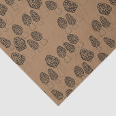 Fun Fungi Morel-paddenstoelen Patrooncadeau Tissuepapier (Detail)