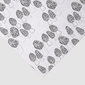 Fun Fungi Morel-paddenstoelen Patrooncadeau Tissuepapier (Detail)