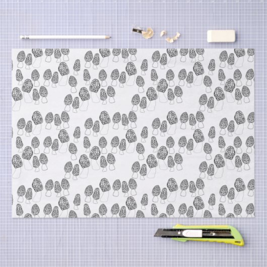 Fun Fungi Morel-paddenstoelen Patrooncadeau Tissuepapier (Craft)