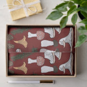 Fun Fungi Mushroom Fern Pattern Gift Tissuepapier (Geschenk)