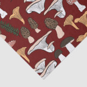 Fun Fungi Mushroom Fern Pattern Gift Tissuepapier (Detail)