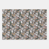 Fun Fungi Mushroom Fern Pattern Inpakpapier Vel (Voorkant 3)