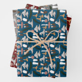 Fun Fungi Mushroom Fern Pattern Inpakpapier Vel (In situ)